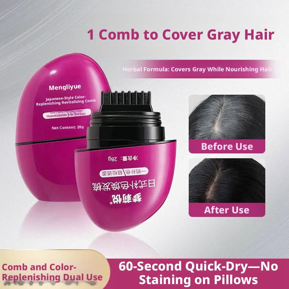 Temporary Hair Color Stick & Comb – Instant Gray Root Concealer