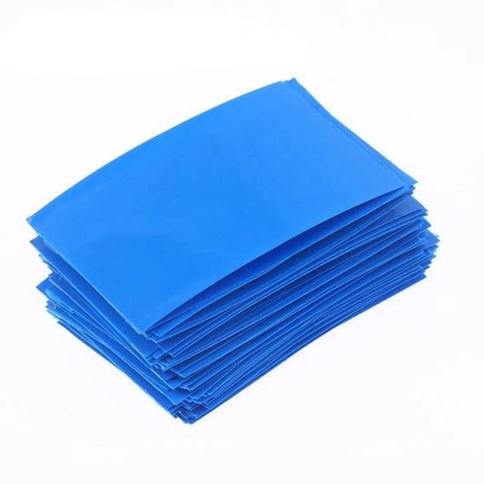 100Pcs 2 Colors Self-Adhesive Insulator Flat PVC Heat Shrink Tubing Battery Wrap For 18650 Lithium Battery Heat Shrink Tube Peaceful Pleasures Health and Wellness