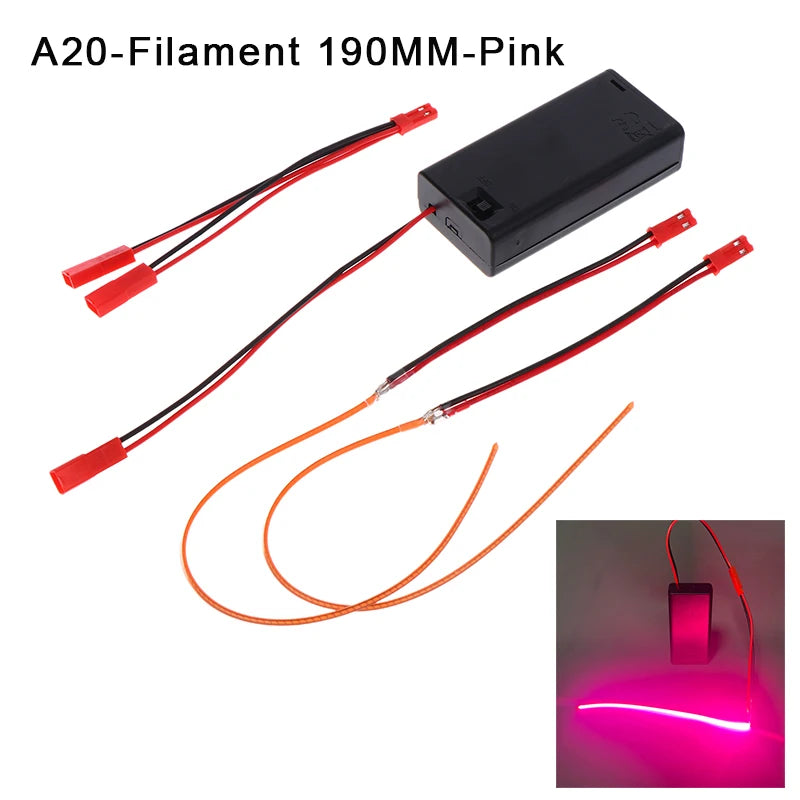 DC3V LED COB Filament Flexible Lamp 3000K 6000K 110mm 190mm 300mm Bulb Parts LED Diode Decor With AA Batteries Box Peaceful Pleasures Health and Wellness A20