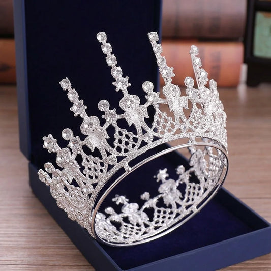 Baroque Gold Bridal Tiara-Headpiece for Wedding Dress Accessories Peaceful Pleasures Health and Wellness