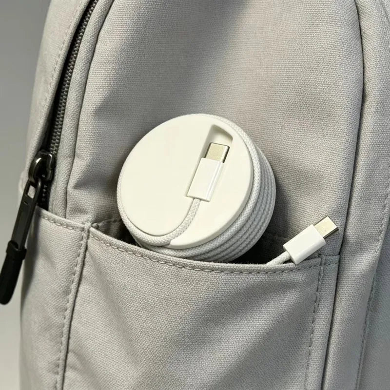 Portable Mobile Phone Charging Cable Storage Organizer Anti Winding
