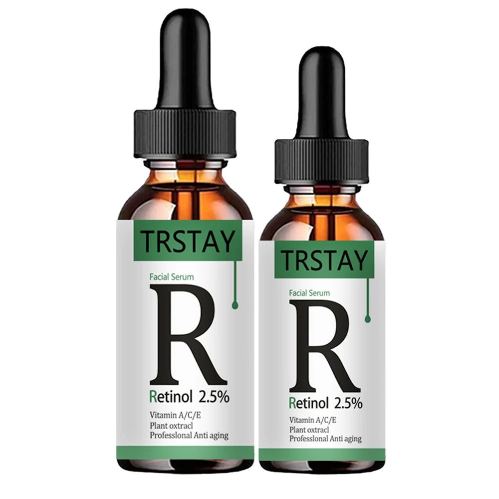 Retinol 2.5% Vitamin C / A Facial Anti Wrinkle Serum Remove Dark Spots Collagen Serum Anti Aging Essence Whitening Face Serum Peaceful Pleasures Health and Wellness