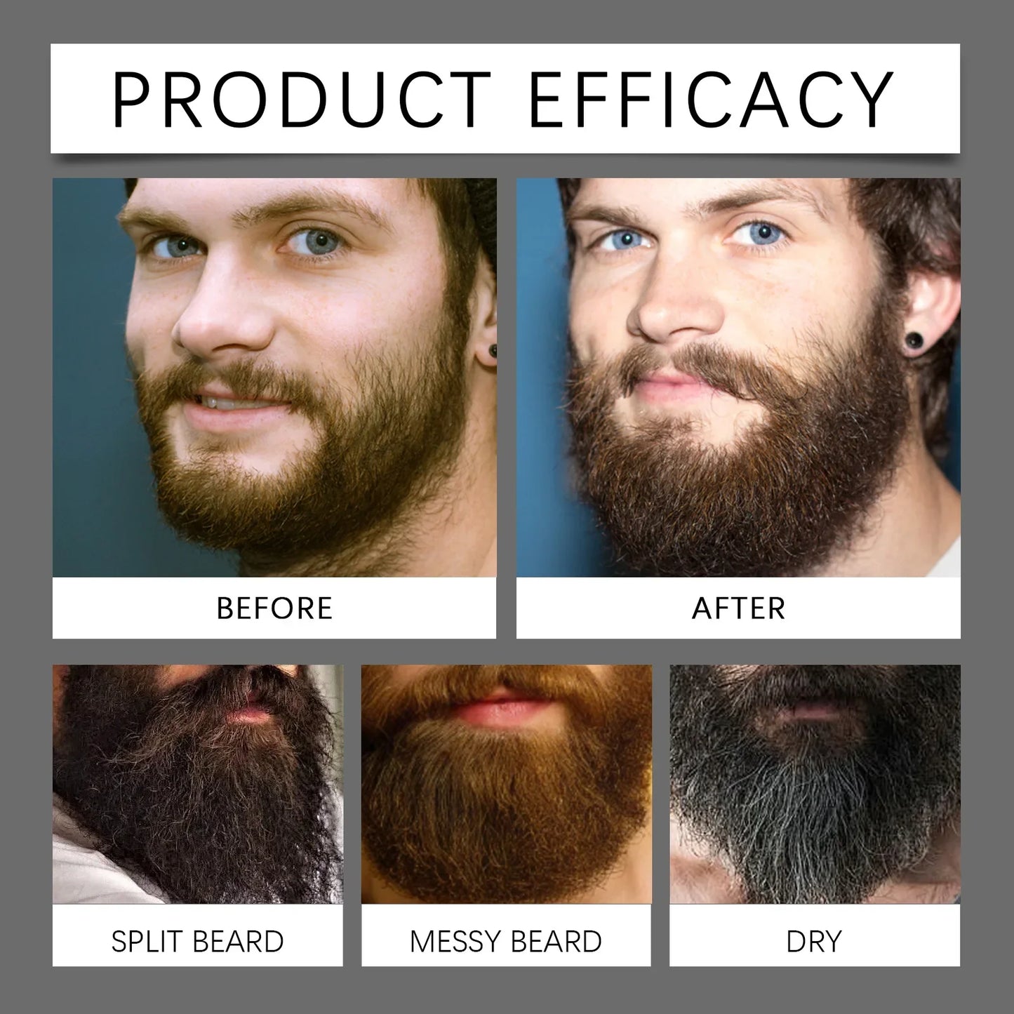 Beard Growth & Thickening Serum Oil 60ml | Men's Grooming