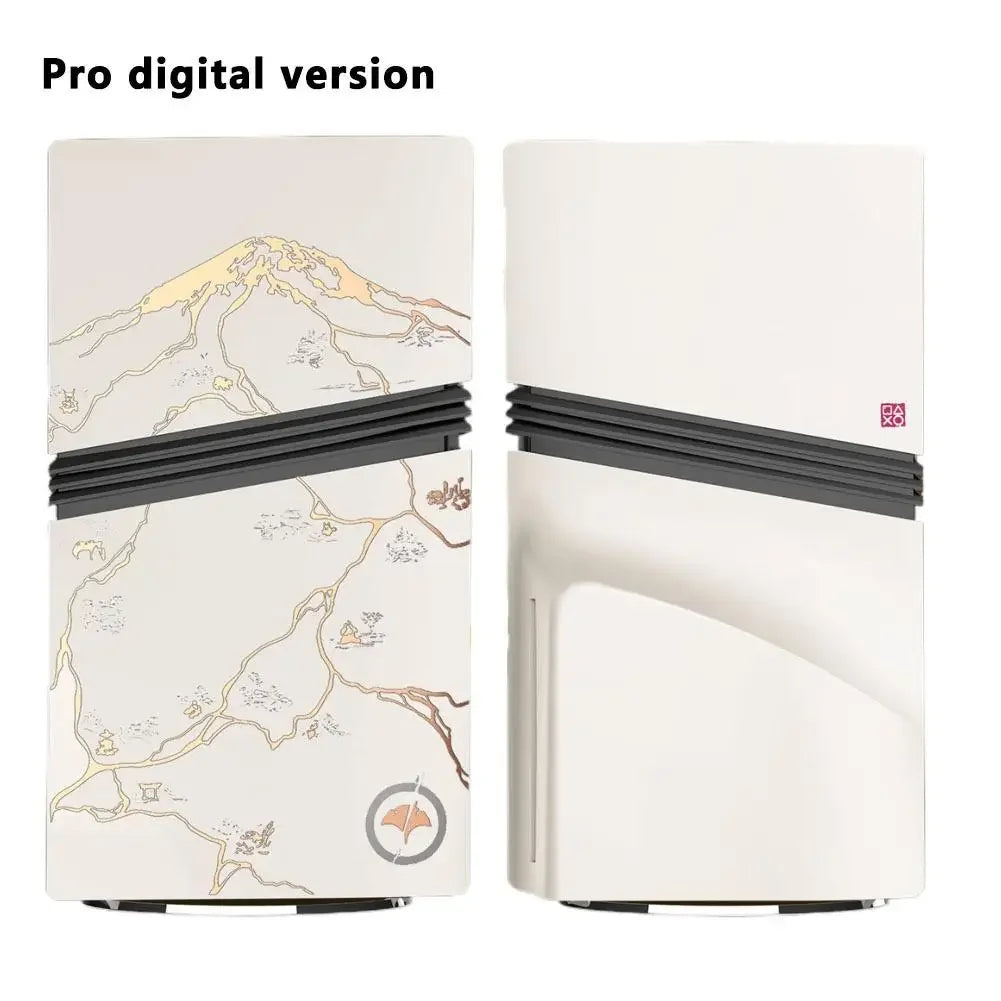 New Faceplates for PS5 Slim Disc Edition For PS5 Pro Console Protective Cover Hard Plastic Replacement Shell Yotei Accessories Peaceful Pleasures Health and Wellness Pro digtial