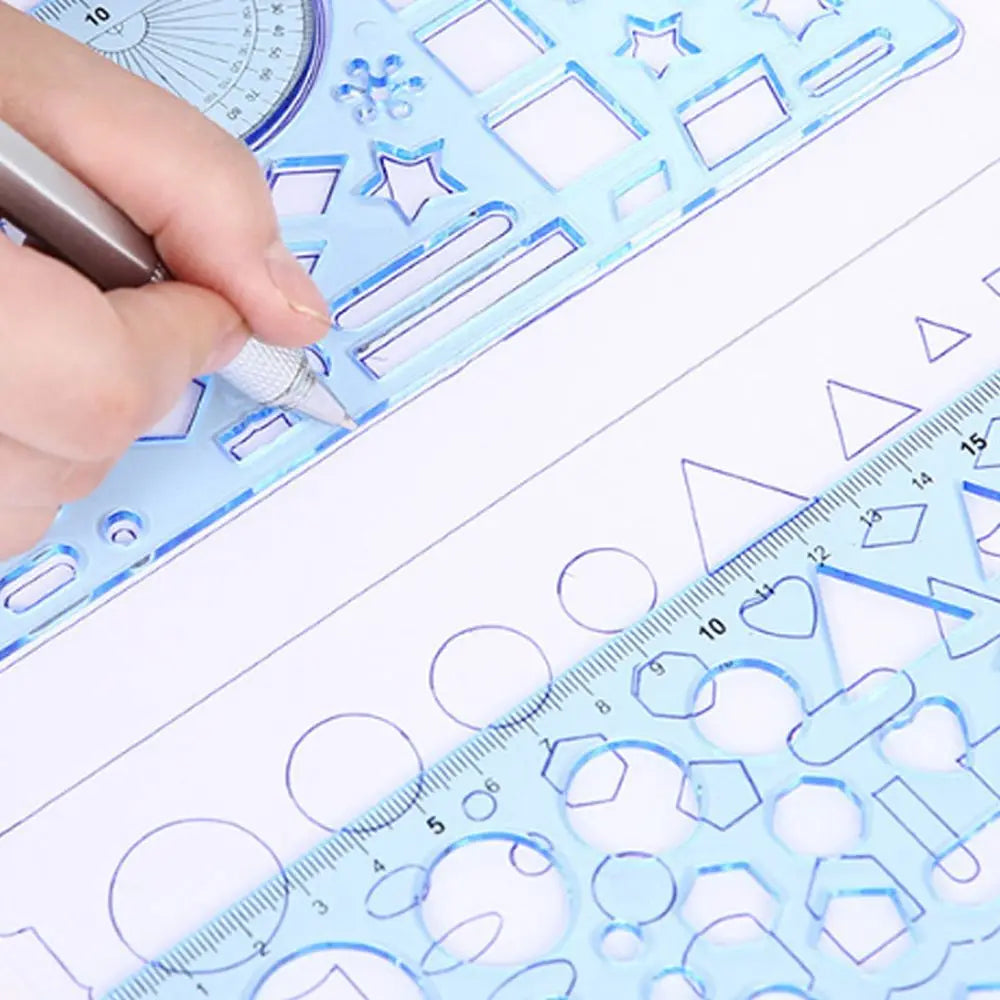 School Accessories Measuring Tool Drawing Ruler Mathematical Geometry Wavy Line Ruler Drafting Supplies Template Rulers Peaceful Pleasures Health and Wellness