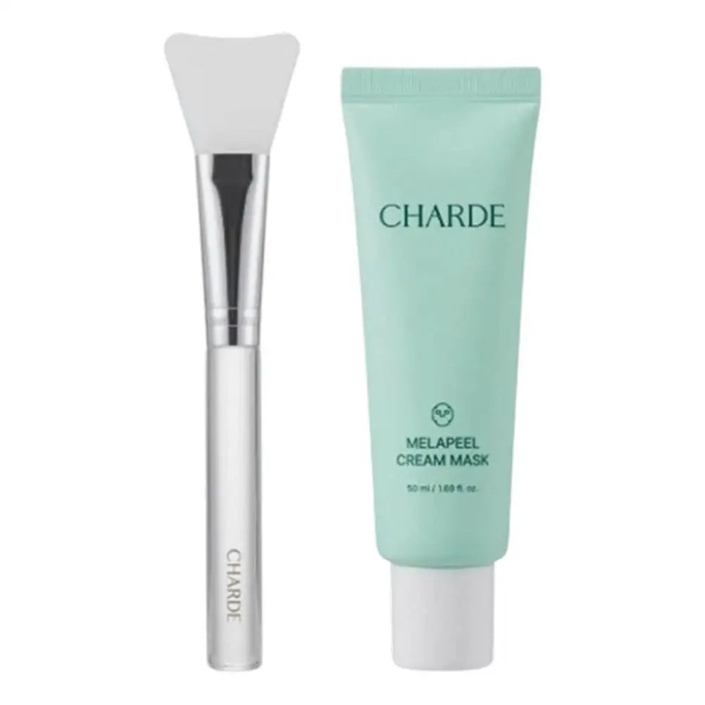50ml CHARDE Melapeel Cream Mask With Brush Niacinamide Collagen Peeloff Cream Mask For Dark Spot Improve Skin Melanin Brand Mask Peaceful Pleasures Health and Wellness 50ml