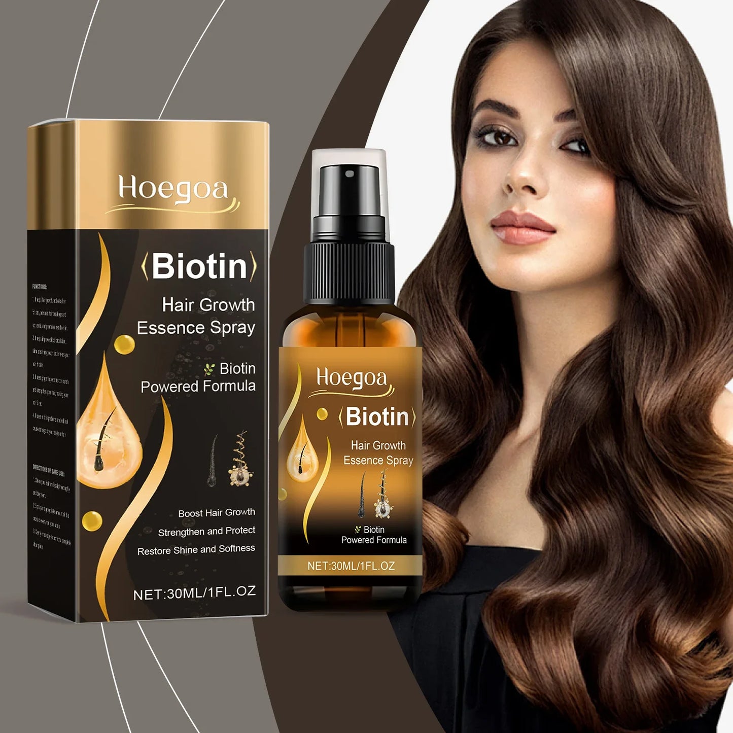 HOEGOA Ginger Oil Hair Growth Serum Spray 30ml – All Hair
