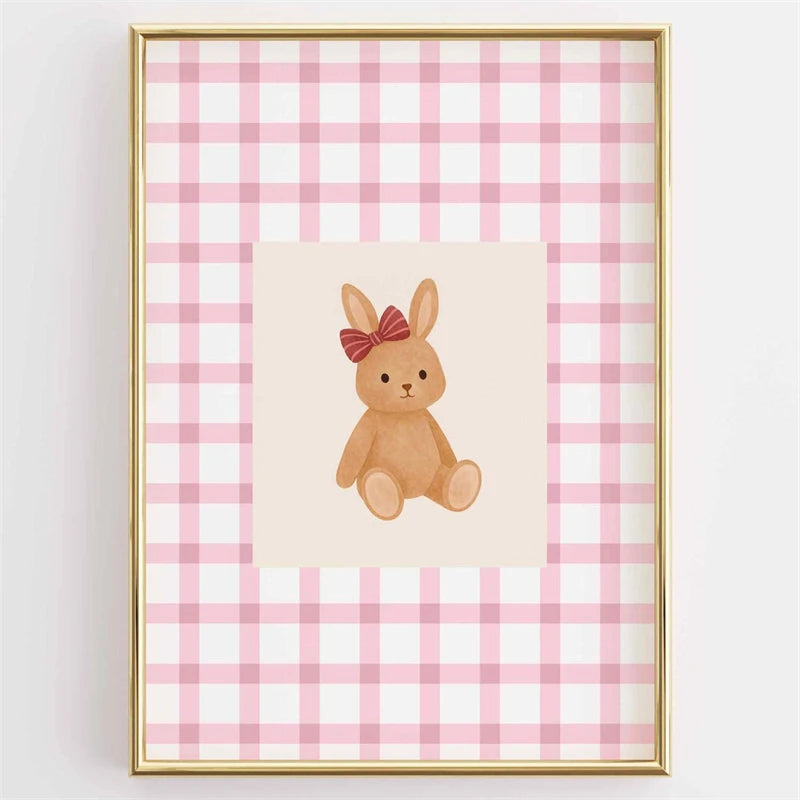 Nordic Cute Elephant Nursery Poster Minimalist Animal Print Playful Safari Wall Art Picture for Living Room Cuadros Home Decor Peaceful Pleasures Health and Wellness