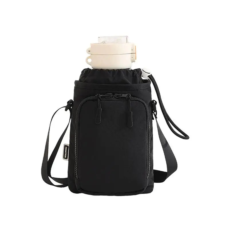 Insulated Water Bottle Bag with Adjustable Strap | Travel Sling