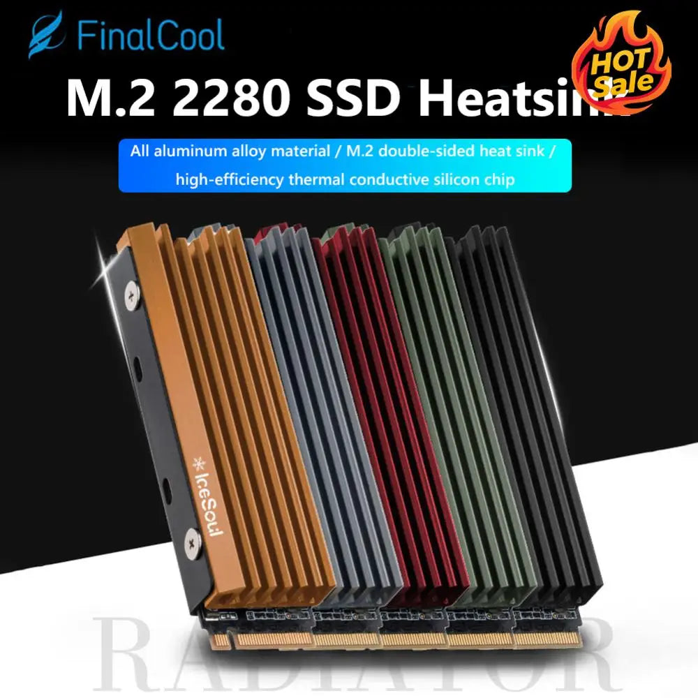 FinalCool M.2 2280 NVMe SSD Aluminum Heatsink & Thermal Pad