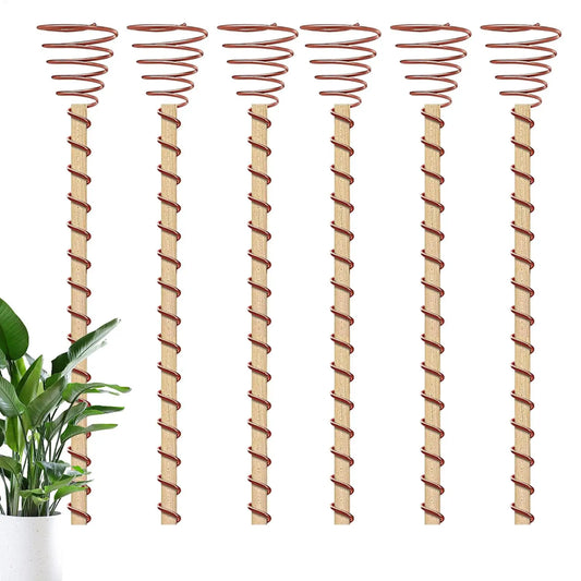 6Pcs Electroculture Plant Stakes Garden Coppers Coils Antennas for Growing Garden Plant Vegetables Using for Plants Fruits Peaceful Pleasures Health and Wellness