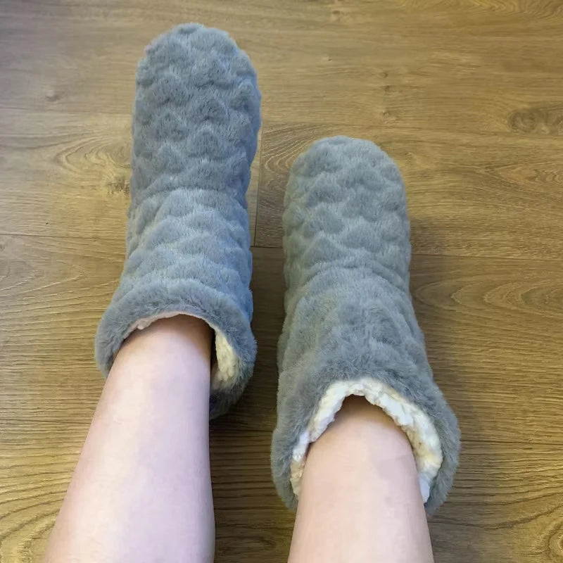 Women's Winter Indoor Slippers | Non-Slip Velvet House Shoes