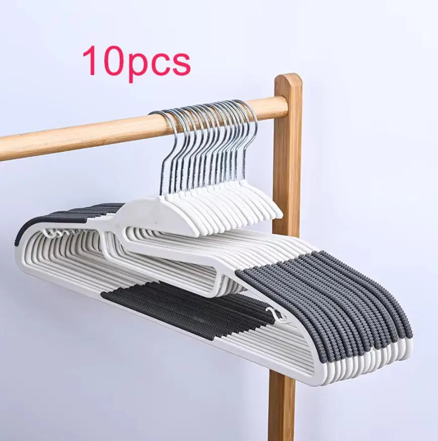 10/20/30pcs plastic coat hanger, non-slip super thin space-saving suit hanger pants hanger, sturdy and durable, with 360° hooks Peaceful Pleasures Health and Wellness B-10PCS