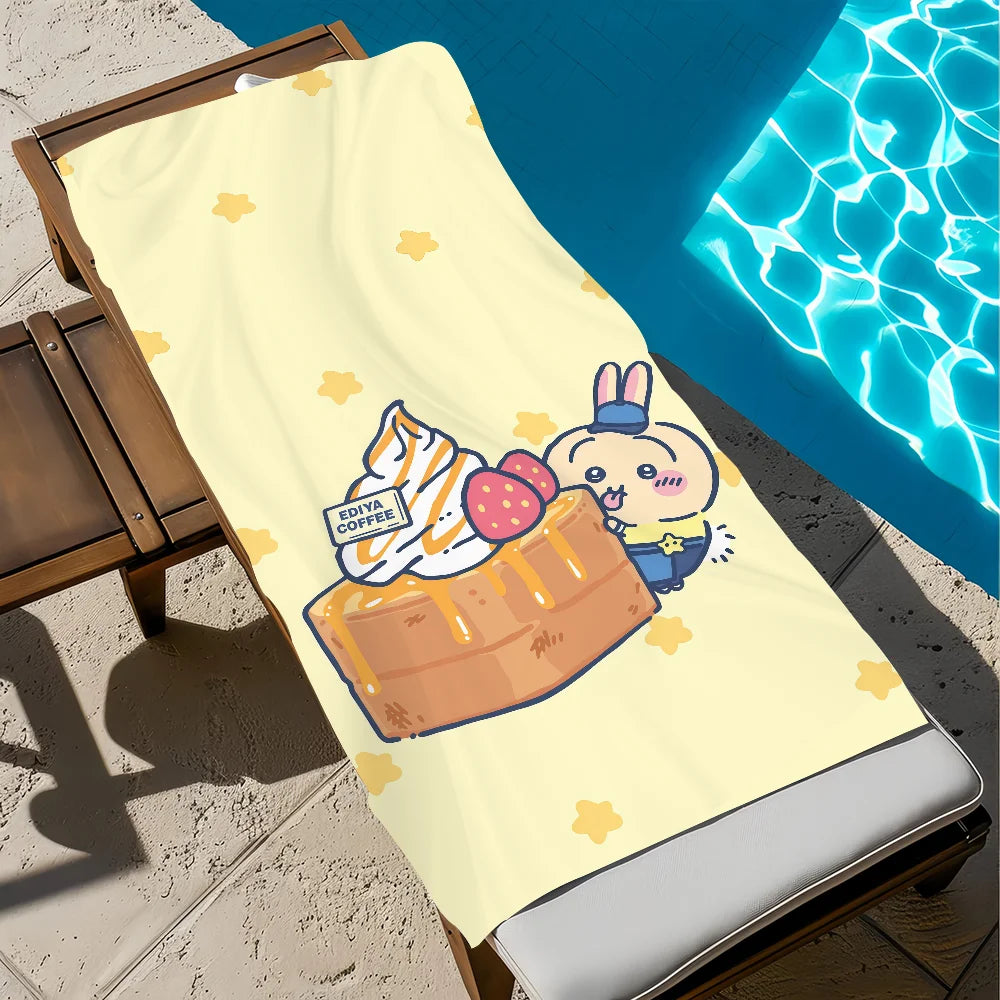 Chiikawa Quick-Dry Beach Towel | Soft, Cute & Multi-Use