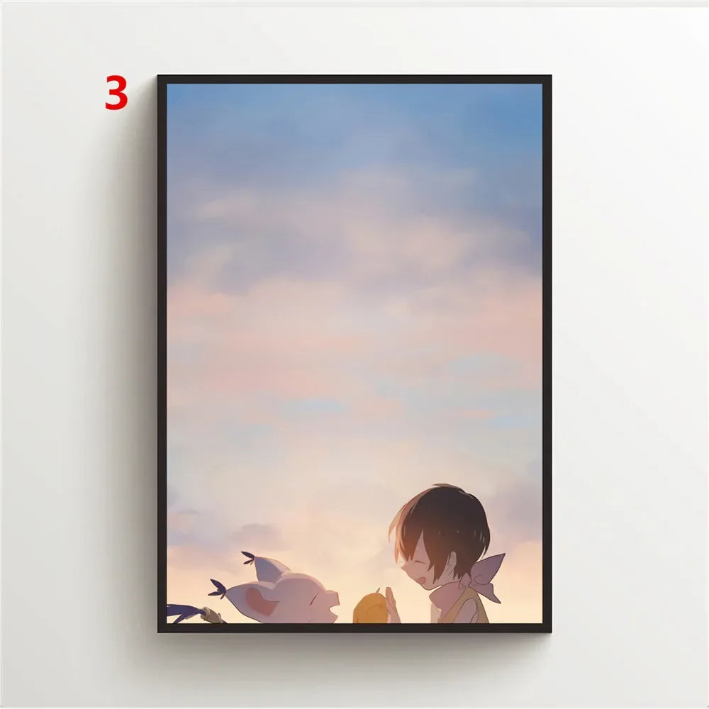 Digimon Adventure Anime Canvas Print Poster | HD Wall Art Decor Anime Canvas Poster Peaceful Pleasures Health and Wellness 2 50x70cm Unframed