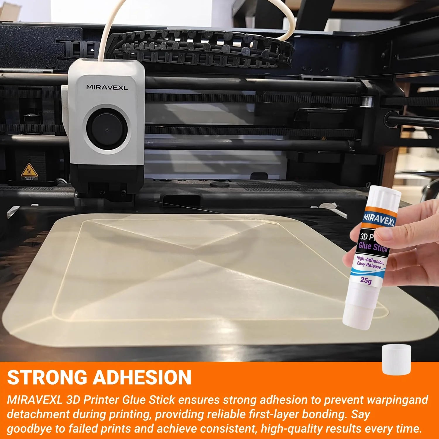 MIRAVEXL 3D Printer Glue Stick Strong Bed Adhesive Anti-Warping for PLA ABS PETG TPU Solid Print Glue Peaceful Pleasures Health and Wellness