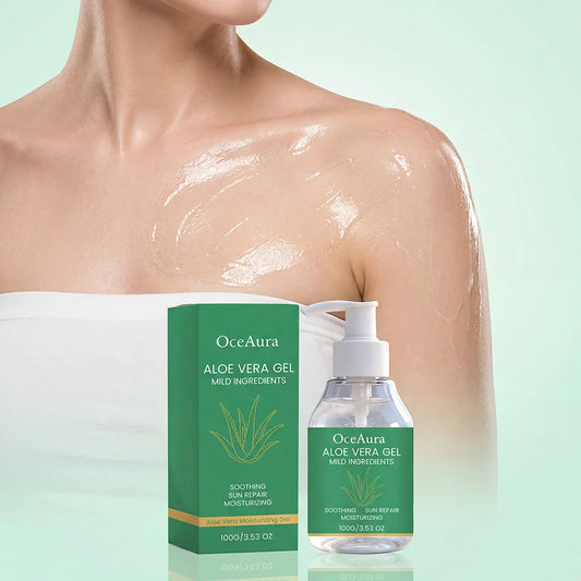 OceAura Aloe Vera Soothing Gel – Face & Body Moisturizer 100g Aloe Vera Gel Peaceful Pleasures Health and Wellness