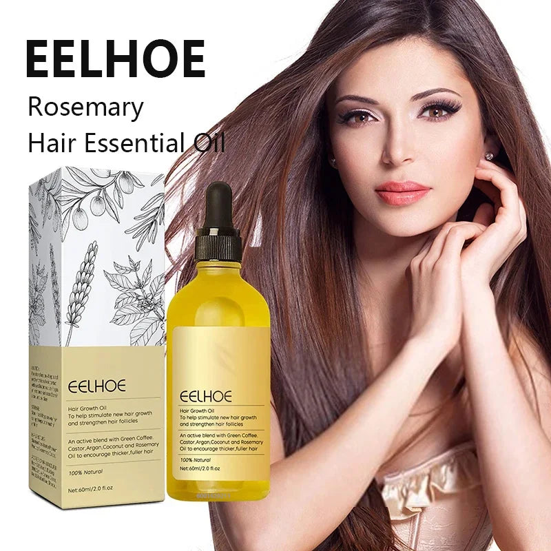 1/2/3pcs Natural Hair Growth Oil Rosemary Anti Hair Loss Regrowth Moisturizing Repair Anti Baldness Fast Hair Growth Serum Oil Peaceful Pleasures Health and Wellness