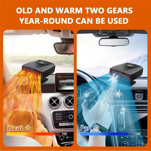 1Pcs Car Heater Defroster Fans 12V 150W Car Heater Fan Fast Heating Auto Windshield Defroster Defogger Car Anti-Fog Heater Dryer Peaceful Pleasures Health and Wellness