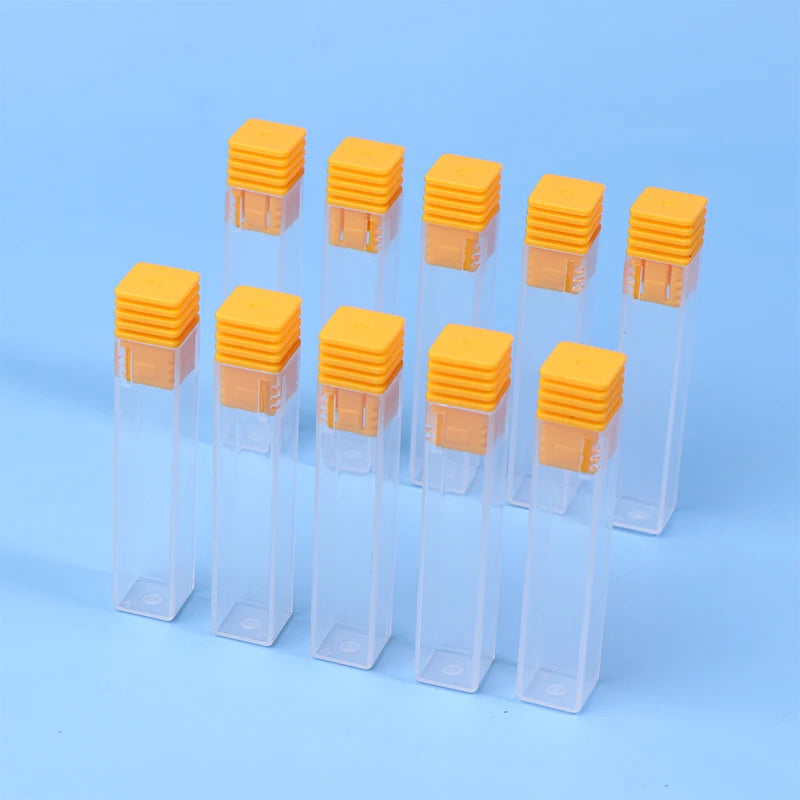 10-Pack Nail Drill Bit Storage Boxes | Clear Organizer Cases