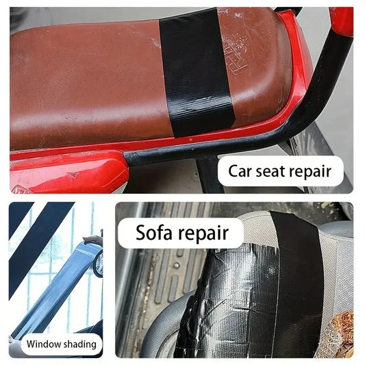 Black Cloth Leather Repair Tape – Waterproof & Wear-Resistant Leather Repair Tape Peaceful Pleasures Health and Wellness