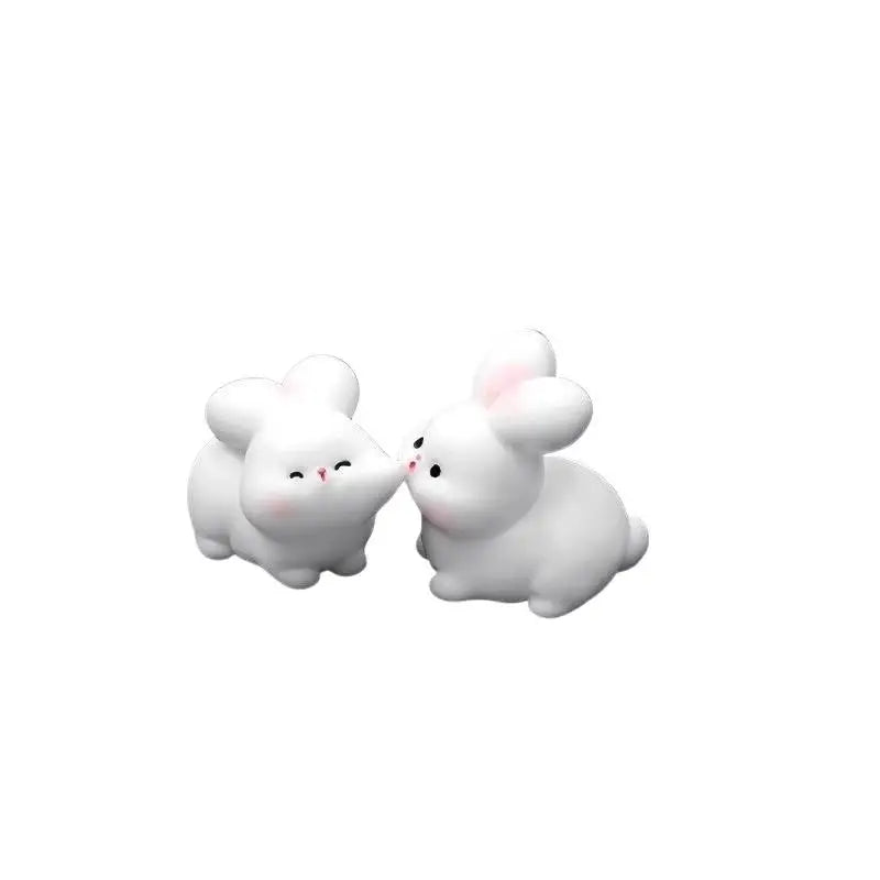Cute Kissing Animal Resin Figurines | Car & Desk Decor 2pc