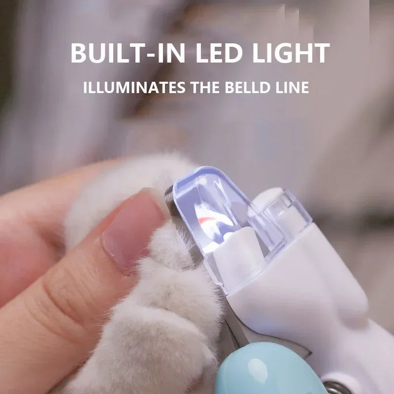 Pet Nail Clippers with LED Light for Dogs, Cats & Small Animals