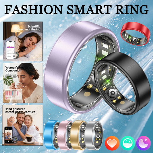R10 Smart Ring with Charging Case for Men Women, Health and Sleep Monitor, 5ATM Waterproof, Multi-sport Mode, Smartring 2026 New Peaceful Pleasures Health and Wellness