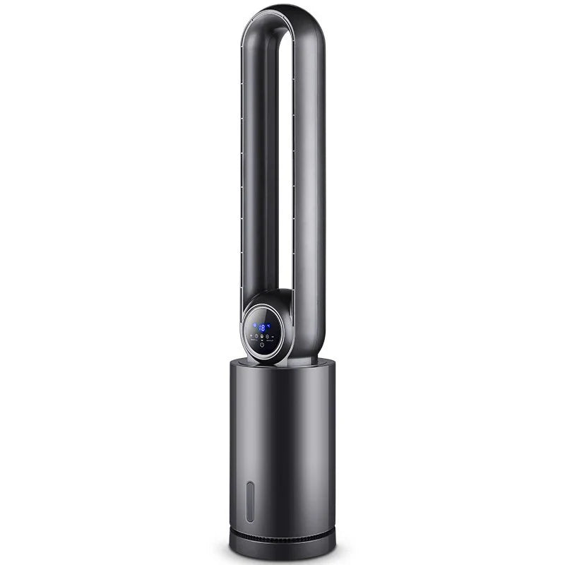 Water-Cooled Bladeless Tower Fan with Remote Control & Timer