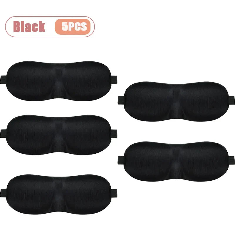 3D Contour Sleep Mask – Memory Foam, Blackout & Adjustable Strap