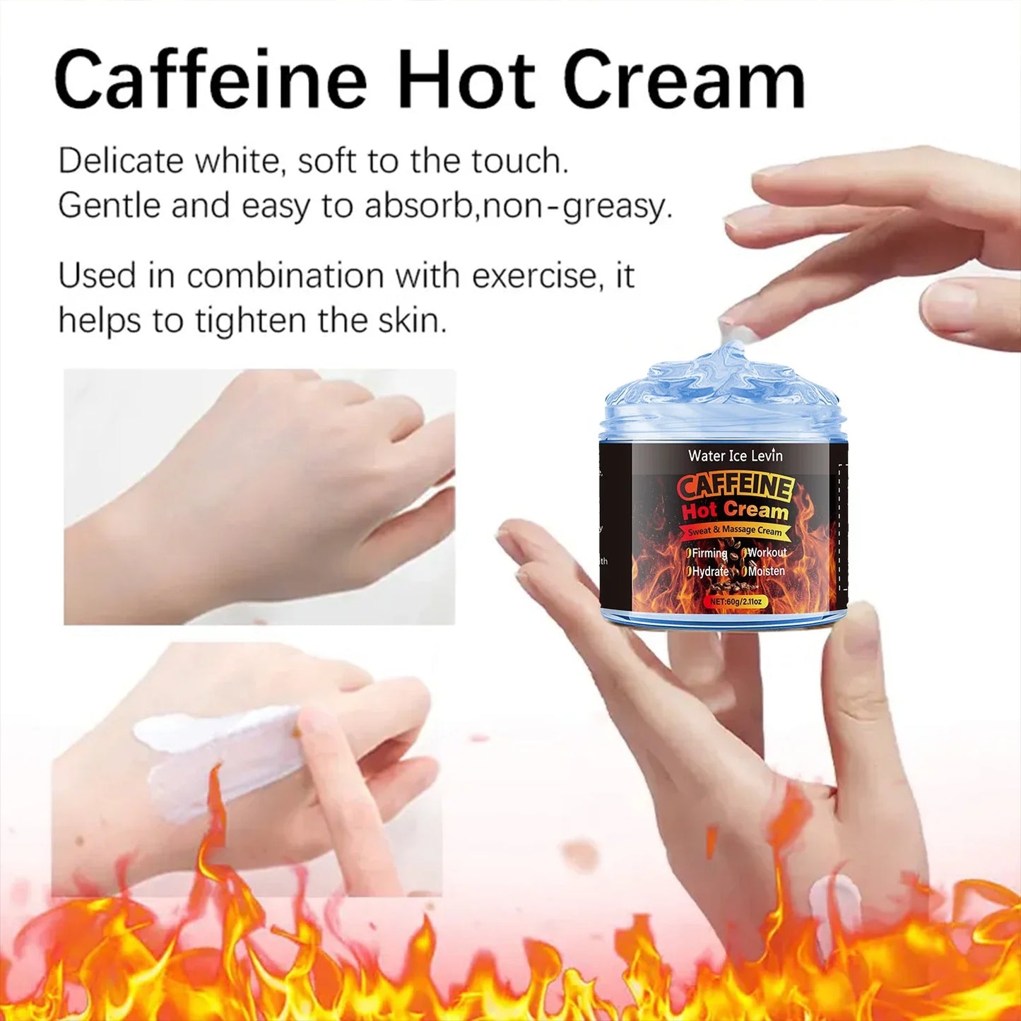 Hyaluronic Acid Face & Body Cream – Hydrating 60g Moisturizer
