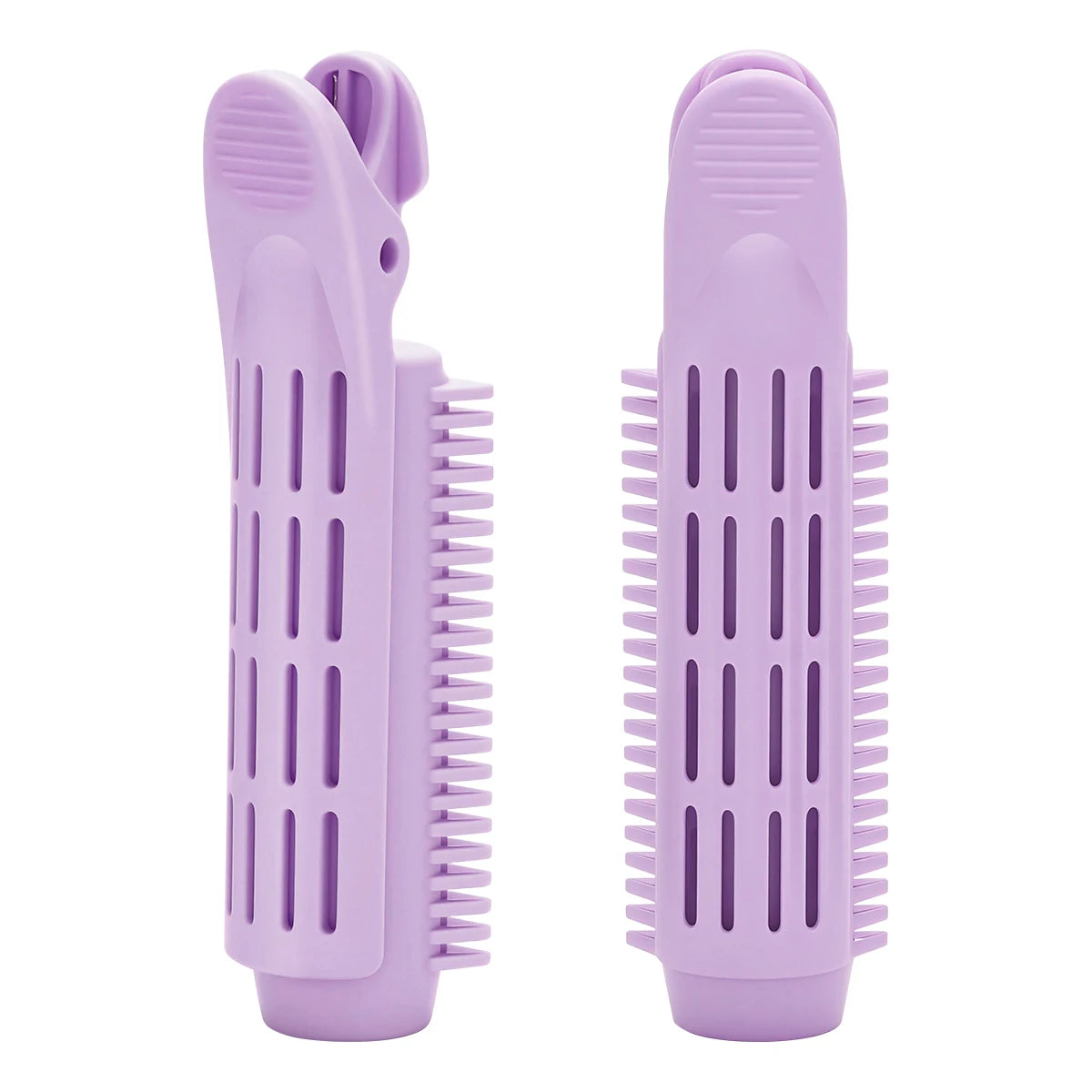 2/4Pcs Set Hair Root Fluffy Lazy Hair Clips Hair Styling Hairpins Curling Barrel Hair Clips Curlers Portable Hair Accessories Peaceful Pleasures Health and Wellness 2 purple Size fits all