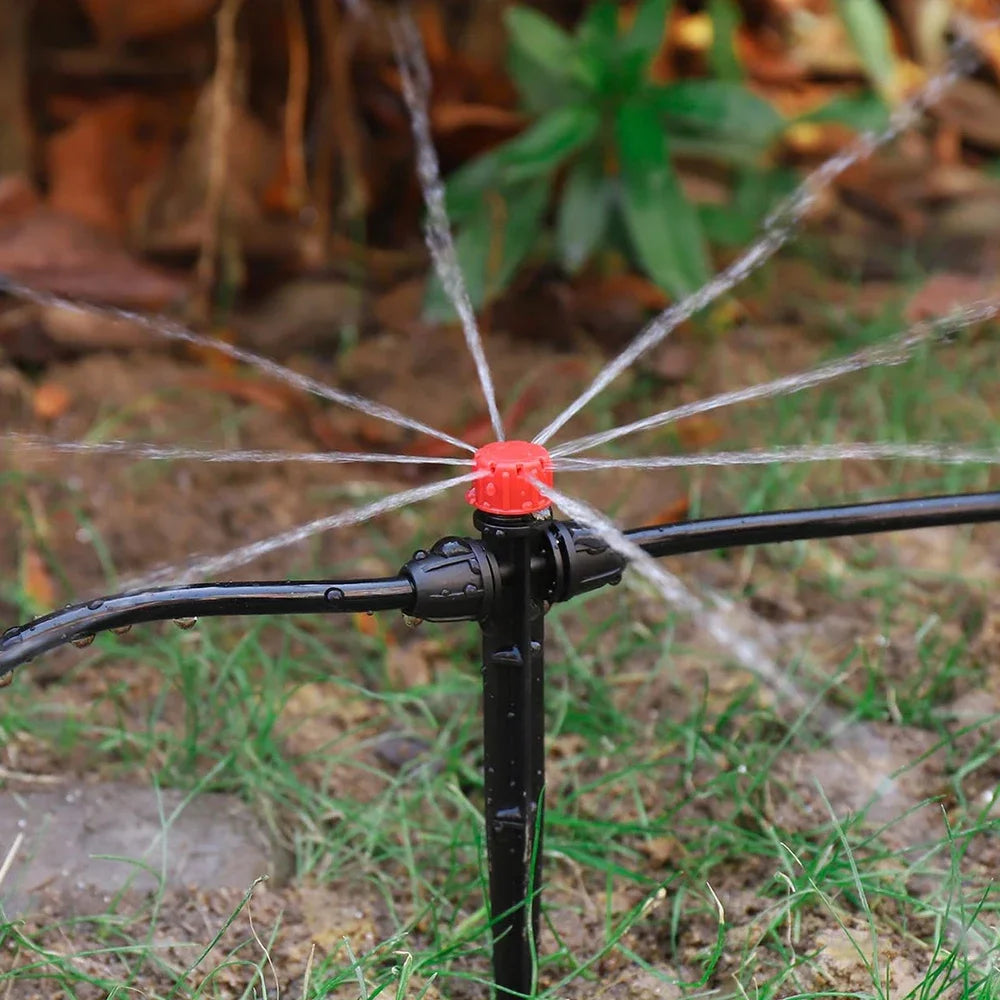 10/30Pcs Spiked Dripper Sprinkler 8 Hole Drop Emitter All Round Scattering Sprinkler Garden Flower Watering Irrigation Supplies Peaceful Pleasures Health and Wellness