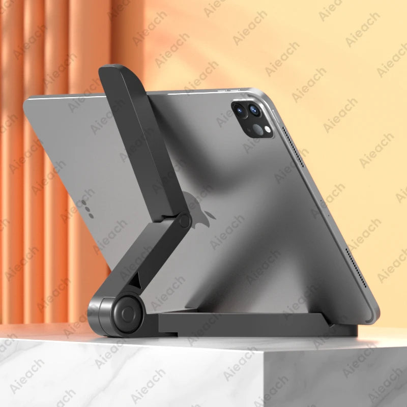 Adjustable Foldable Phone & Tablet Stand – 180° Multi-Angle Peaceful Pleasures Health and Wellness black