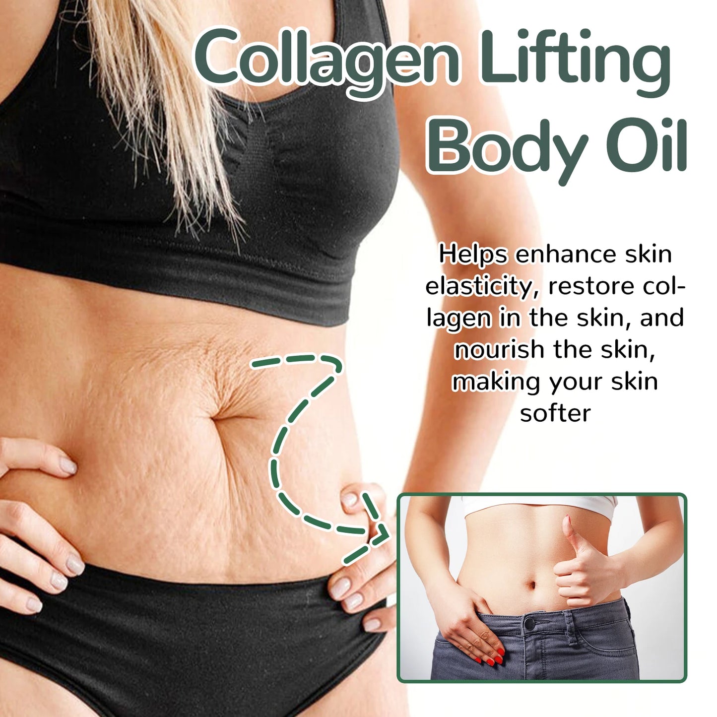OceAura Collagen Body Oil – Hydrating & Firming Massage Oil Collagen Body Oil Peaceful Pleasures Health and Wellness