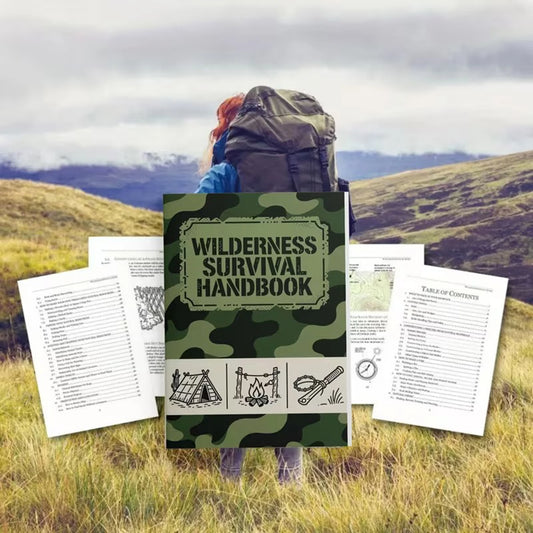 Adult Wilderness Survival Notebook, Outdoor Survival Guide And Planning Manual,For Backcountry Hiking Adventures Emergency Preps Peaceful Pleasures Health and Wellness Default Title