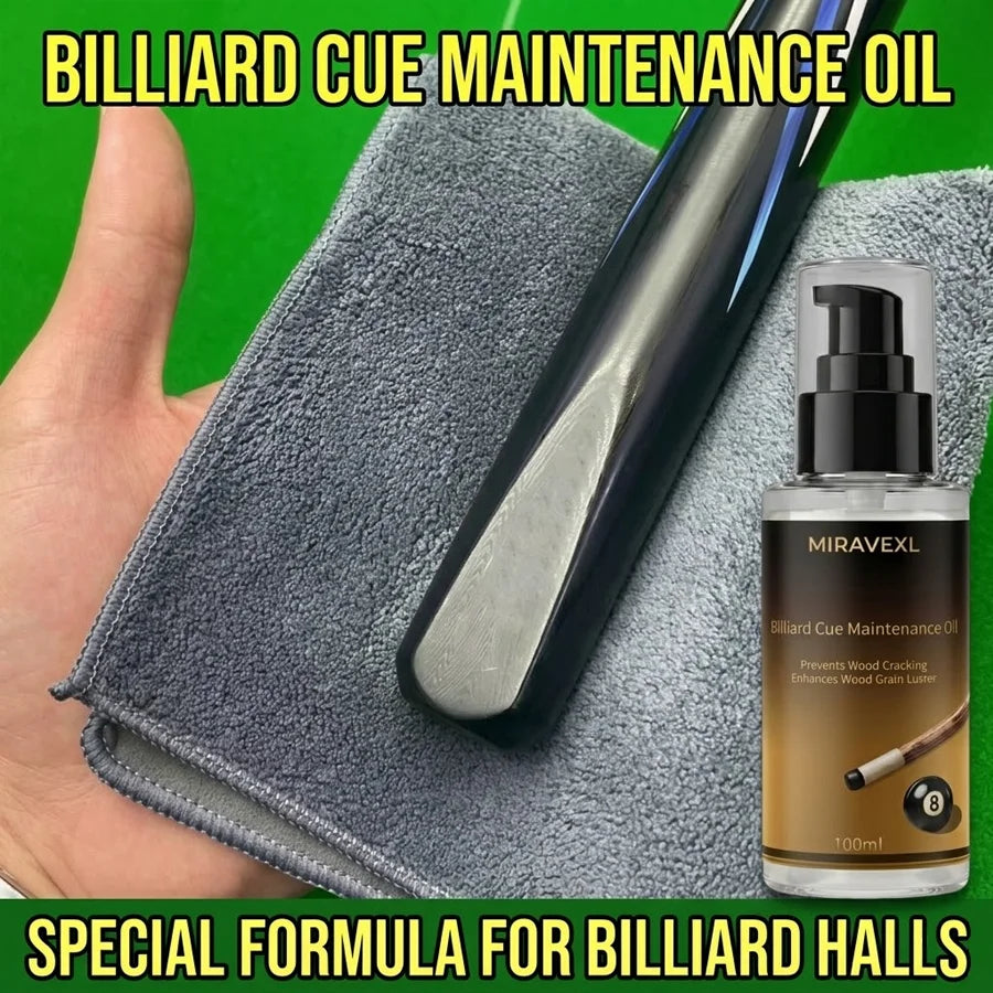 Pool & Snooker Cue Shaft Oil – Wood Conditioner & Polish