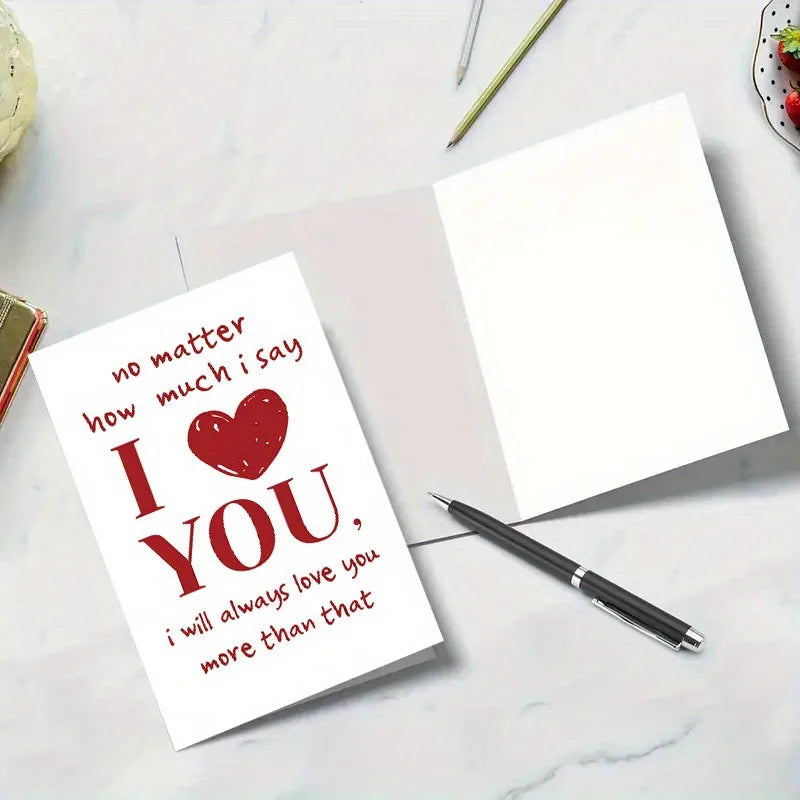 1 set Valentine's Day Greeting Cards Flower Shops Handwritten Flowers Baking Confession Souvenir Cards Instagram Style Peaceful Pleasures Health and Wellness