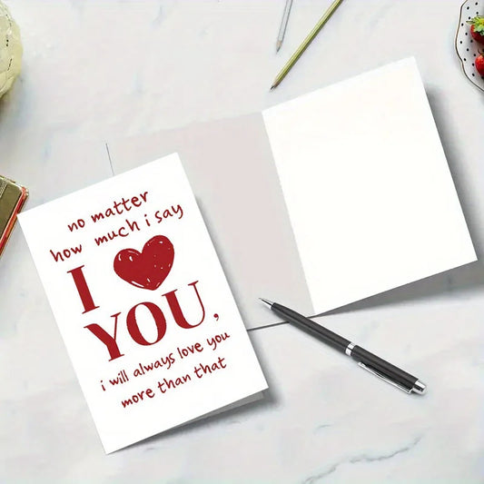 1 set Valentine's Day Greeting Cards Flower Shops Handwritten Flowers Baking Confession Souvenir Cards Instagram Style Peaceful Pleasures Health and Wellness