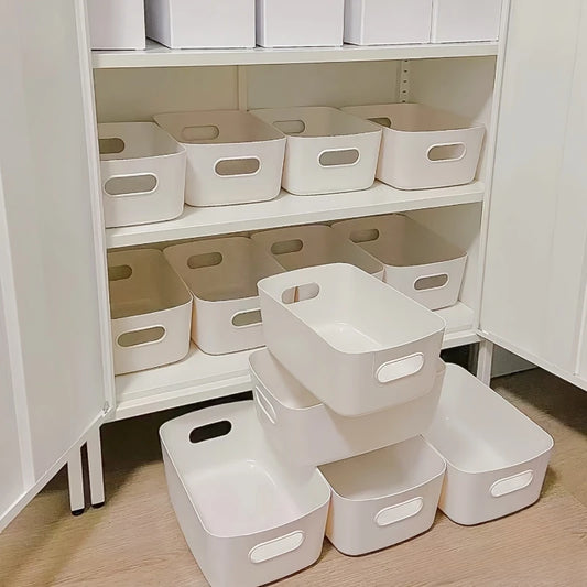 5/10Pcs Kitchen tabletop miscellaneous snacks storage box seasoning storage basket Desktop Cosmetic Plastic Sundries Storage Box Peaceful Pleasures Health and Wellness