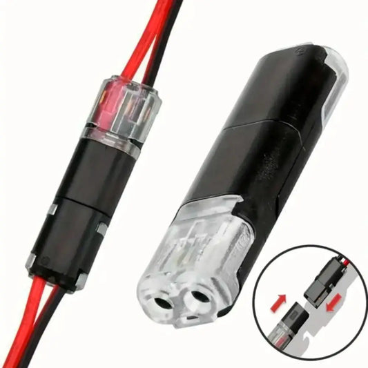 2-Pin No-Strip Spring Wire Connector | Crimp Terminal Block 20pk Wire Terminal Connector Oasis Select