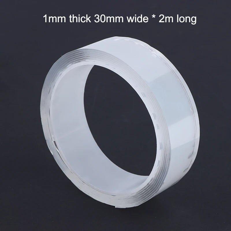 Kitchen Bathroom Nano Tape Super Strong Double Sided Tape Extra Strong Adhesive Non-slip Tape Waterproof Transparent Tape Peaceful Pleasures Health and Wellness A6