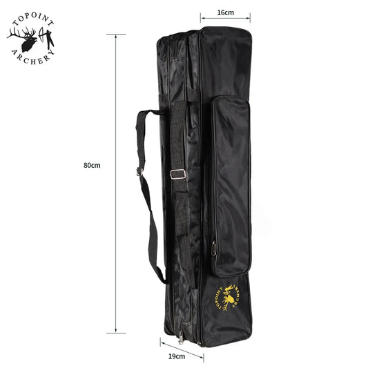 Archery Recurve Bow Bag Portable Split Canvas Outdoor Shooting Peaceful Pleasures Health and Wellness 1pcs
