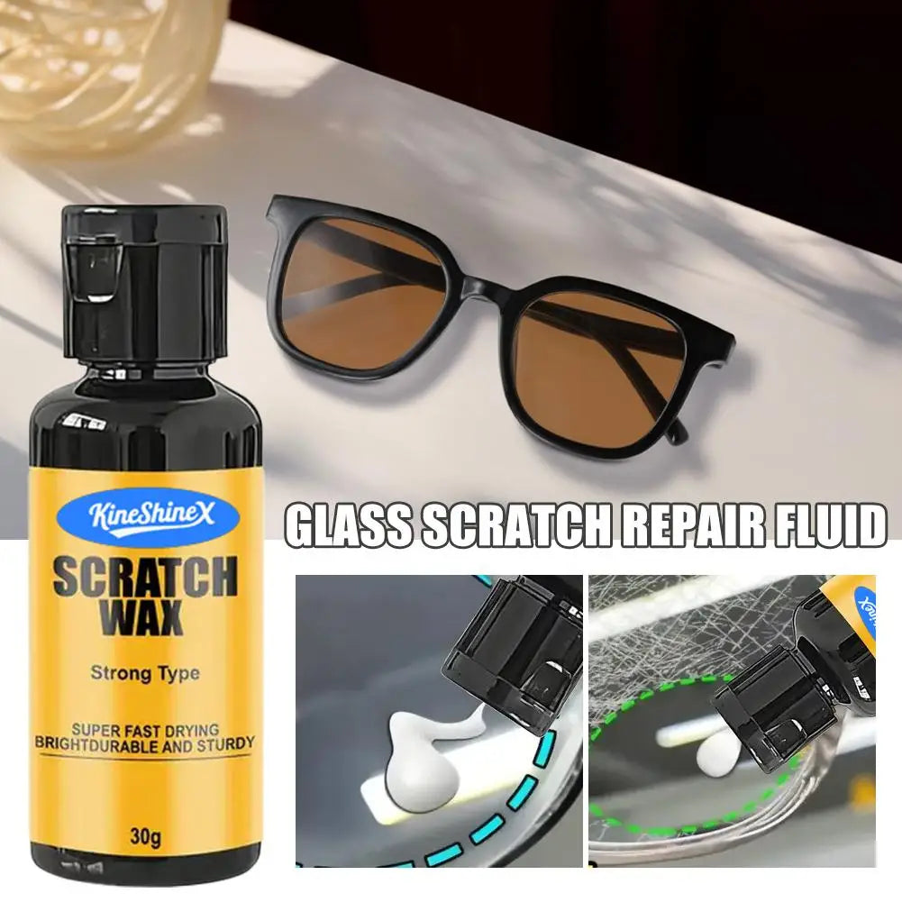 Car Glass Scratch Repair Wax For Repairing Glasses Car Windows Scratches Lens Repair Removal Fast Drying Polishing Paste Peaceful Pleasures Health and Wellness