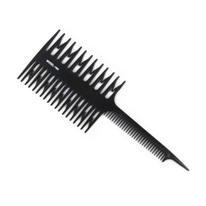 Hair Brush, Wide Tooth Comb, Styling Tool for Hair Dyeing, Highlighting, Barber and Hairdressing Peaceful Pleasures Health and Wellness black