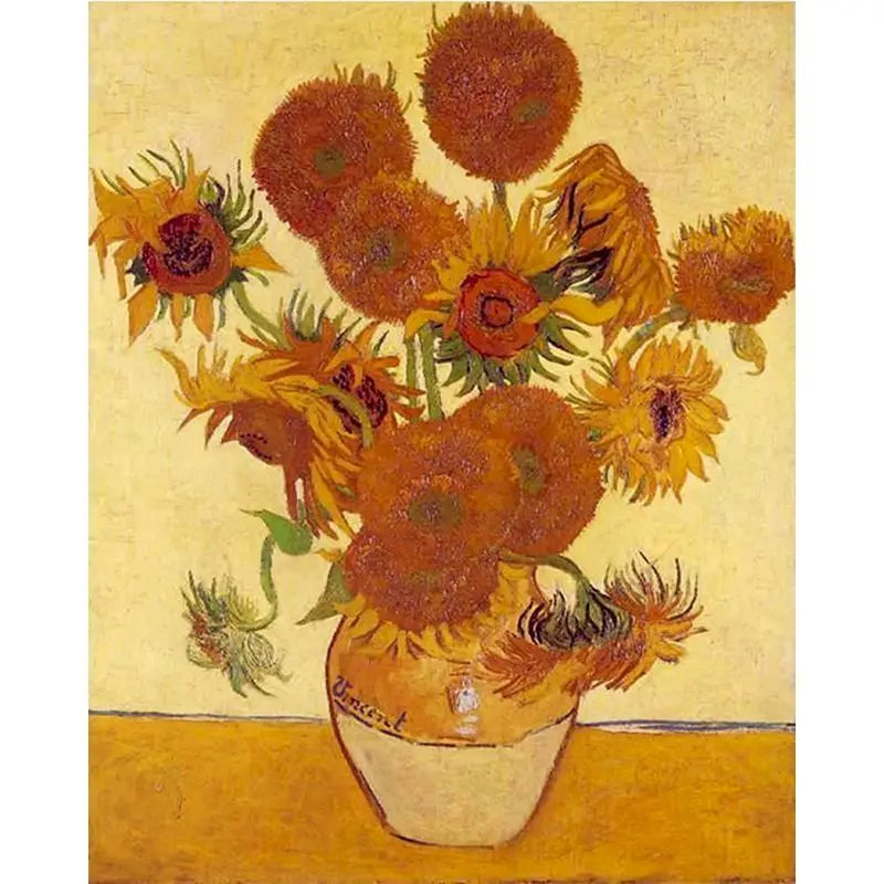 Van Gogh Starry Sky Paint by Numbers Kit | 60x75cm Canvas Paint by Numbers Kit Peaceful Pleasures Health and Wellness 991610 30x40cm Unframed