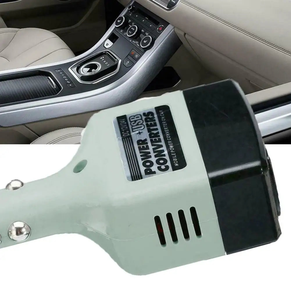 12V 24V DC to AC 220V Portable Car Power Inverter Adapter Plug Converter with USB on-board charger Peaceful Pleasures Health and Wellness
