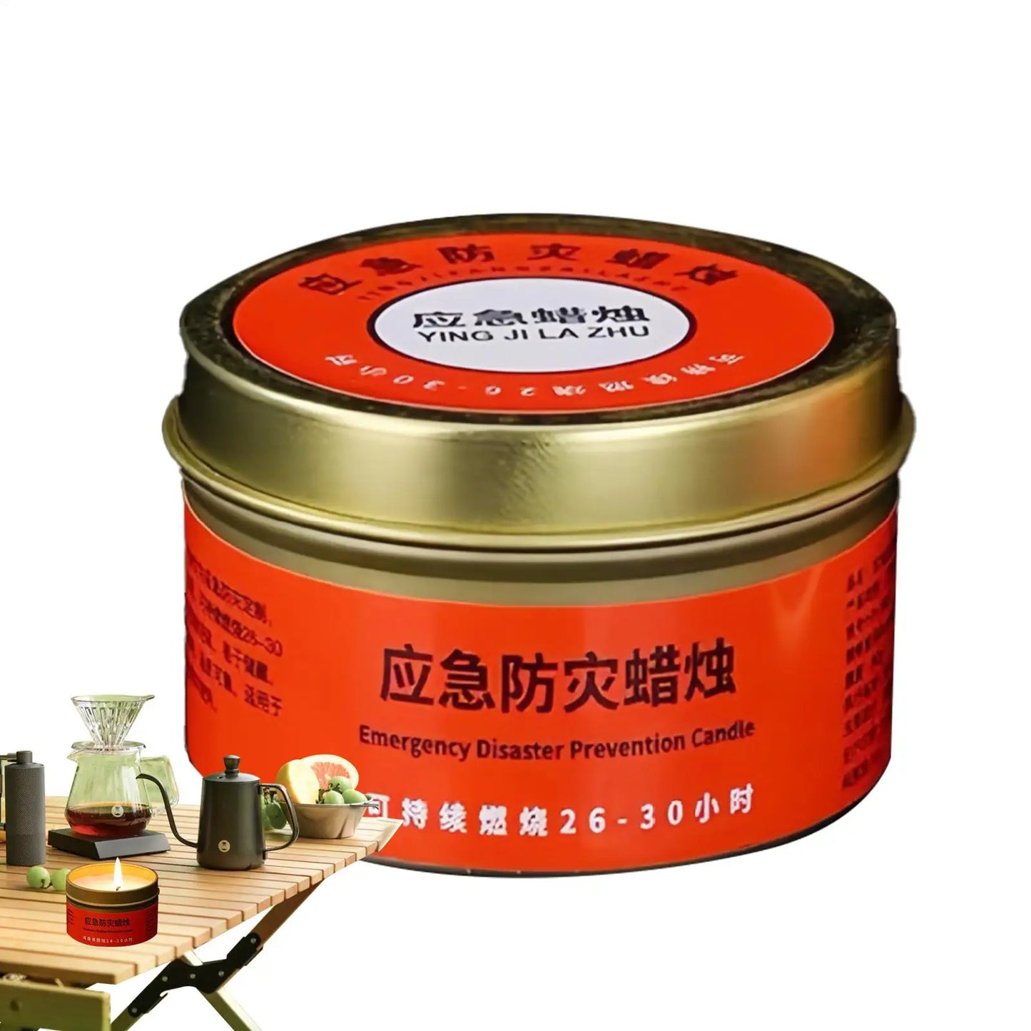 Windproof Smokeless Emergency Candle | Survival Jar Candle