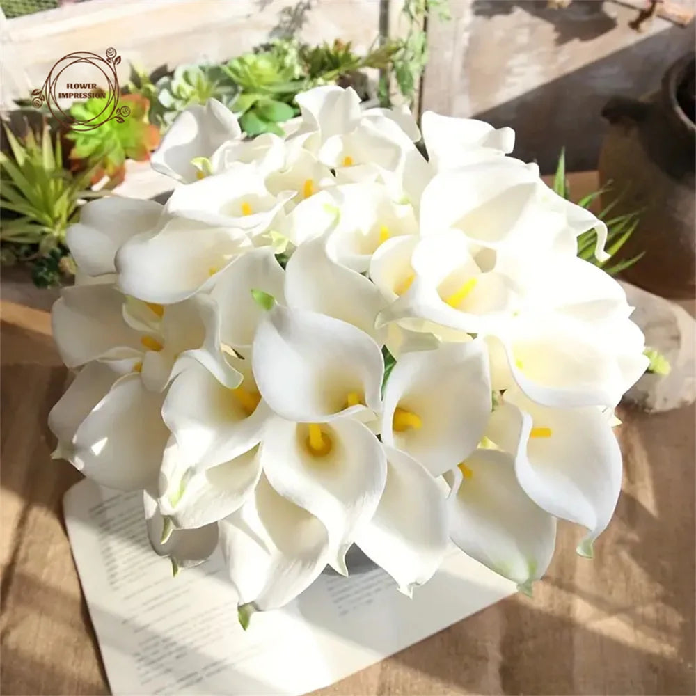 10pcs Artificial Calla Lily Flowers | Wedding & Home Décor
