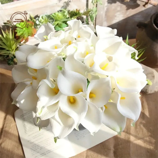 10pcs Artificial Calla Lily Flowers | Wedding & Home Décor Artificial Flowers Peaceful Pleasures Health and Wellness